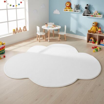 Ultra Soft Irregular Cloud Rug for Modern Home