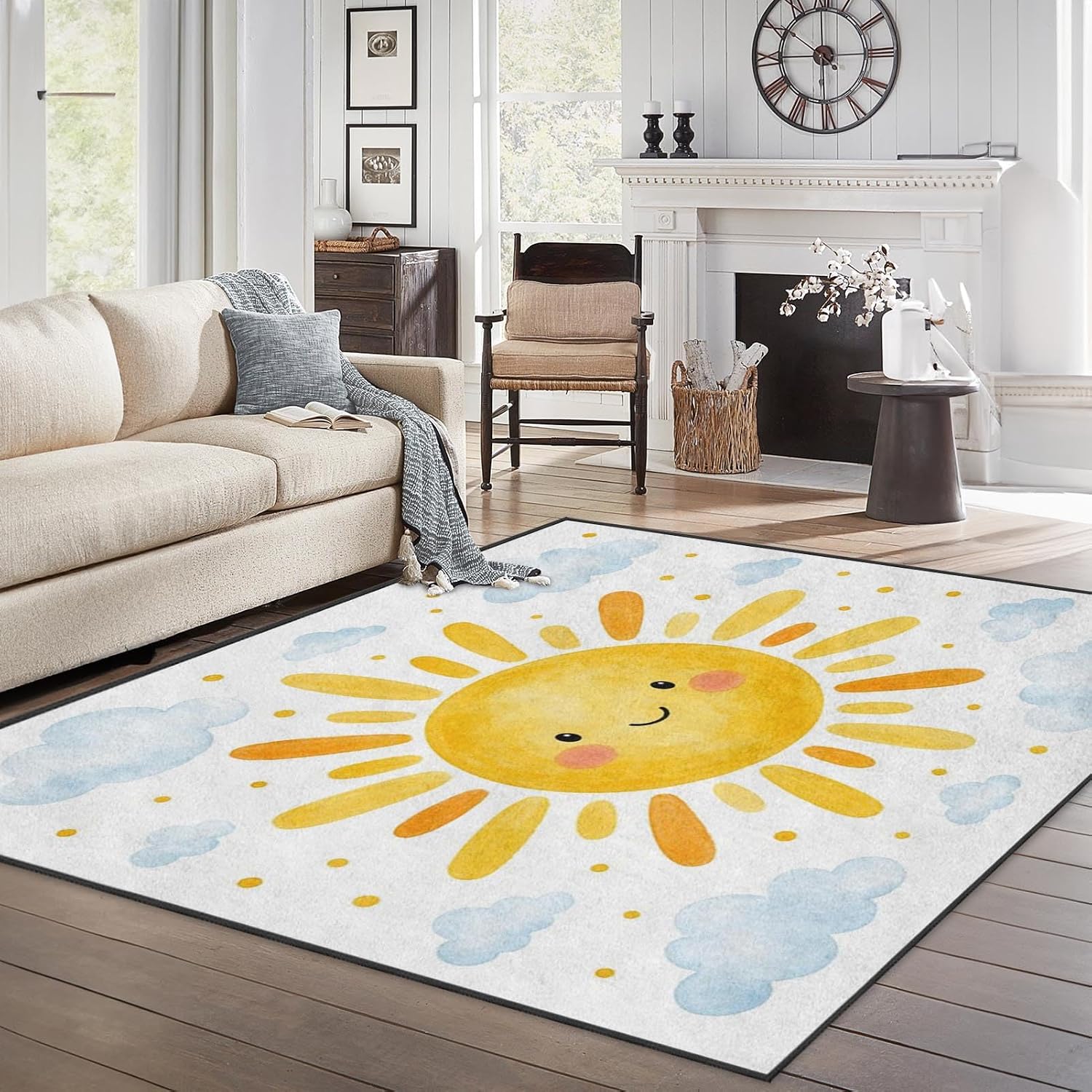 Sun Cloud Shaped Area Rug for Living Room - Image 2