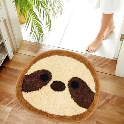 Sloth Cartoon Bathroom Mat