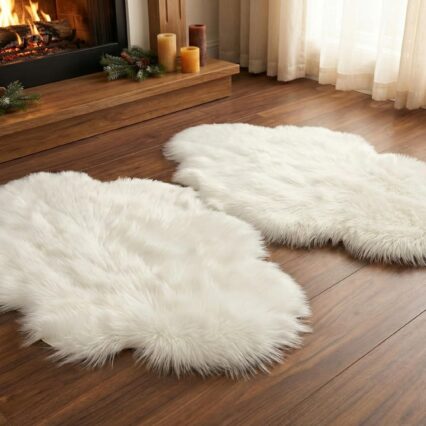 Fluffy Faux Sheepskin Cloud Rugs for Cozy Home
