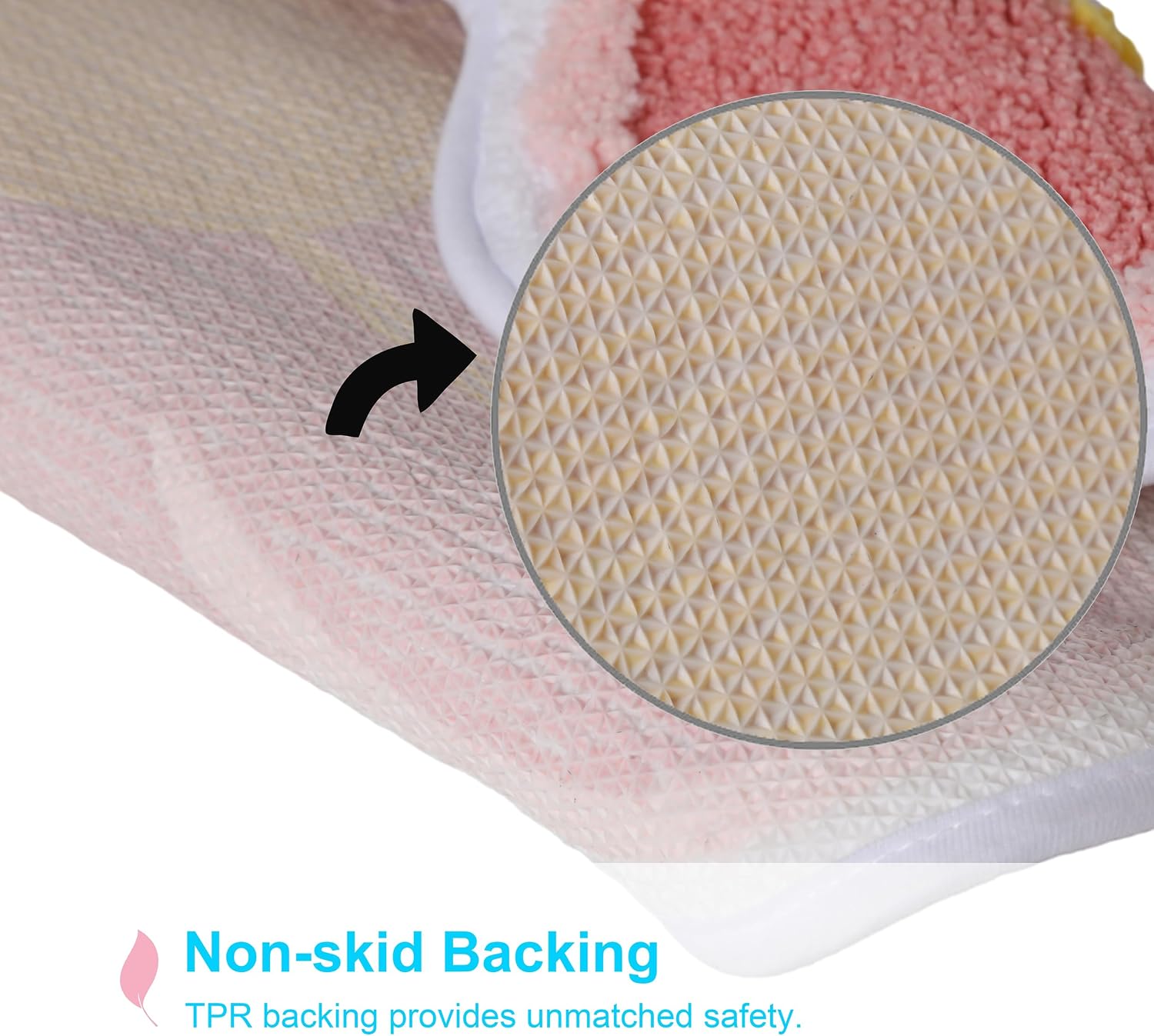 Flower-Shaped Microfiber Bathroom Mat - Image 2