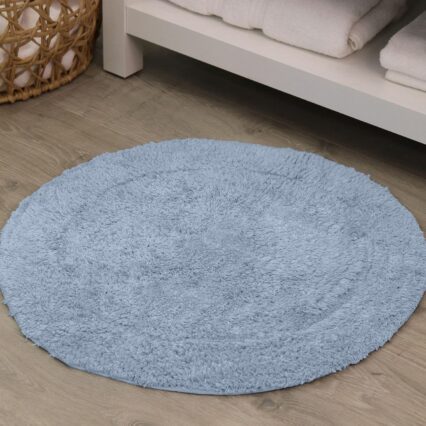 Cotton Tufted Round Bathroom Mat